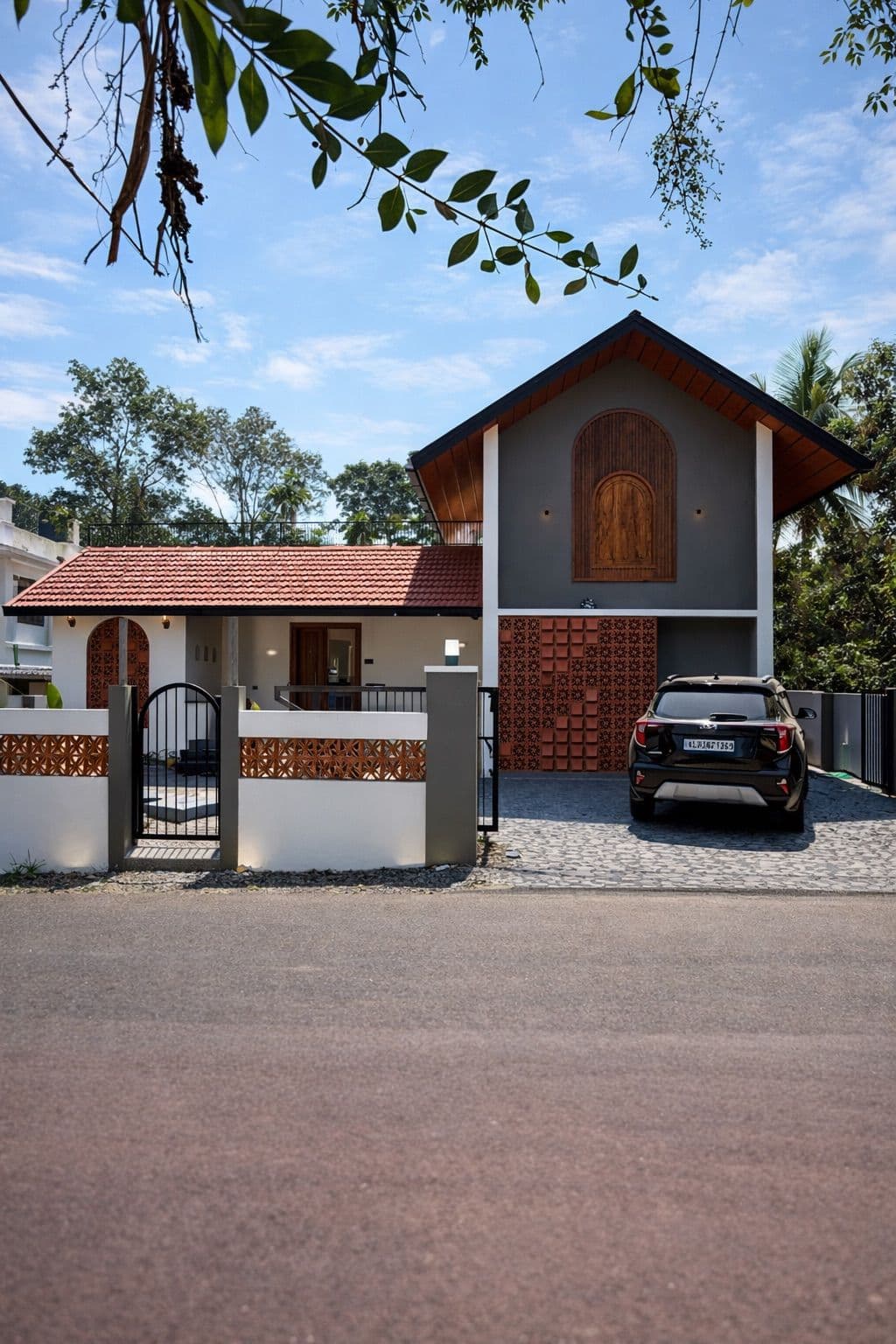 Traditional clay roof tiles